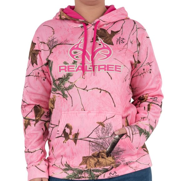 Realtree Performance Pullover Fleece Camo Pink - Picture 1 of 12